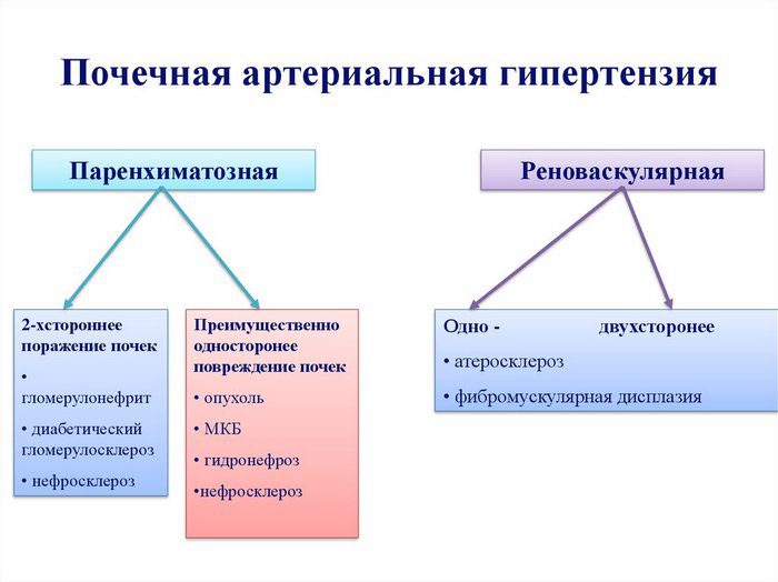 почечная гипертония симптомы лечение